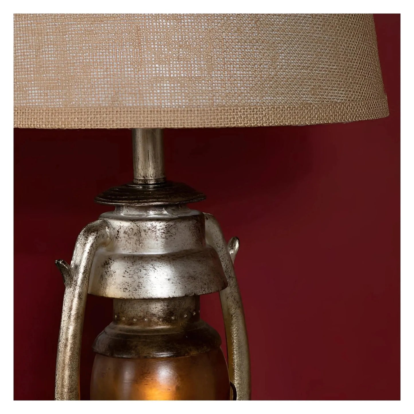 Vega Lantern of Lakehurst Table Lamps (2-Pack), Bronze, Rustic