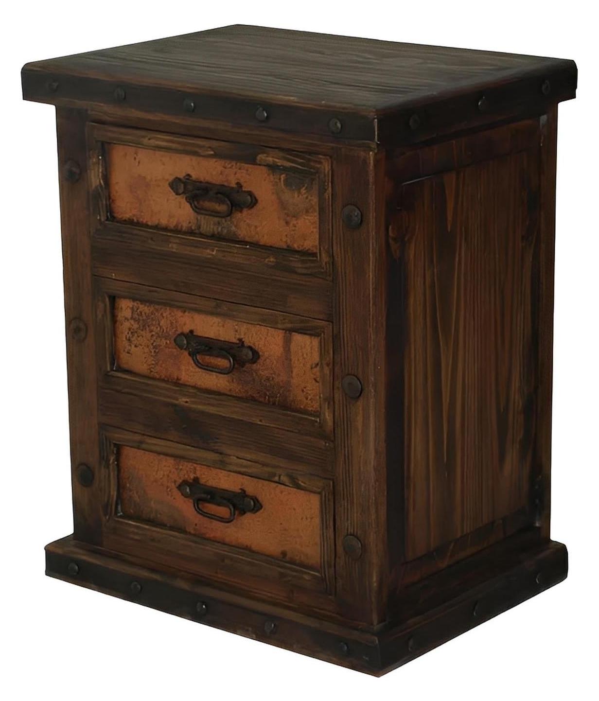 Goat Hill Nightstand With Copper Drawers