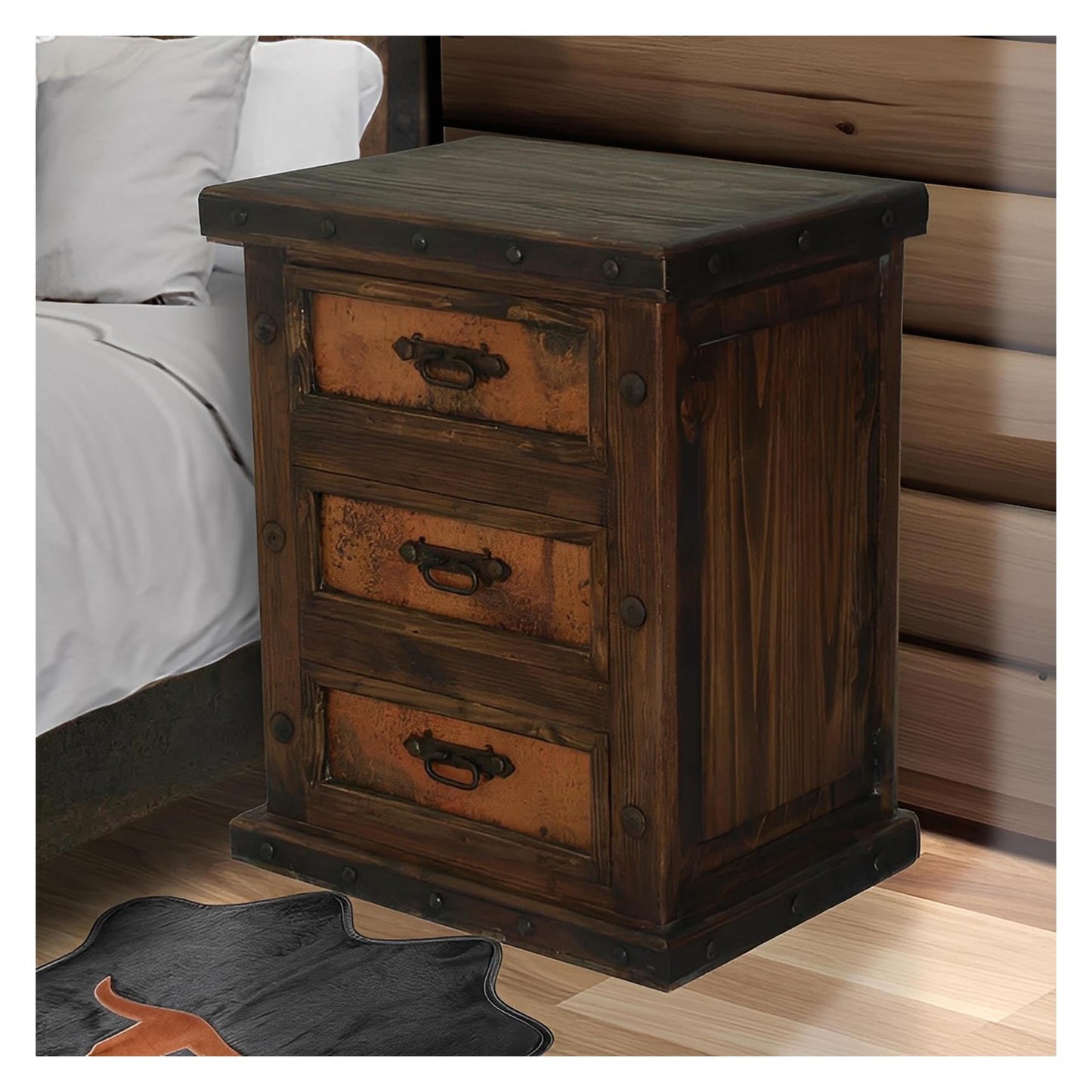 Goat Hill Nightstand With Copper Drawers