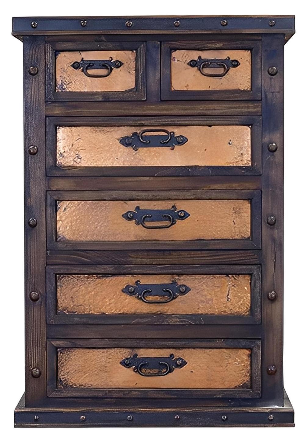 Cherry Canyon Chest With Copper Drawers