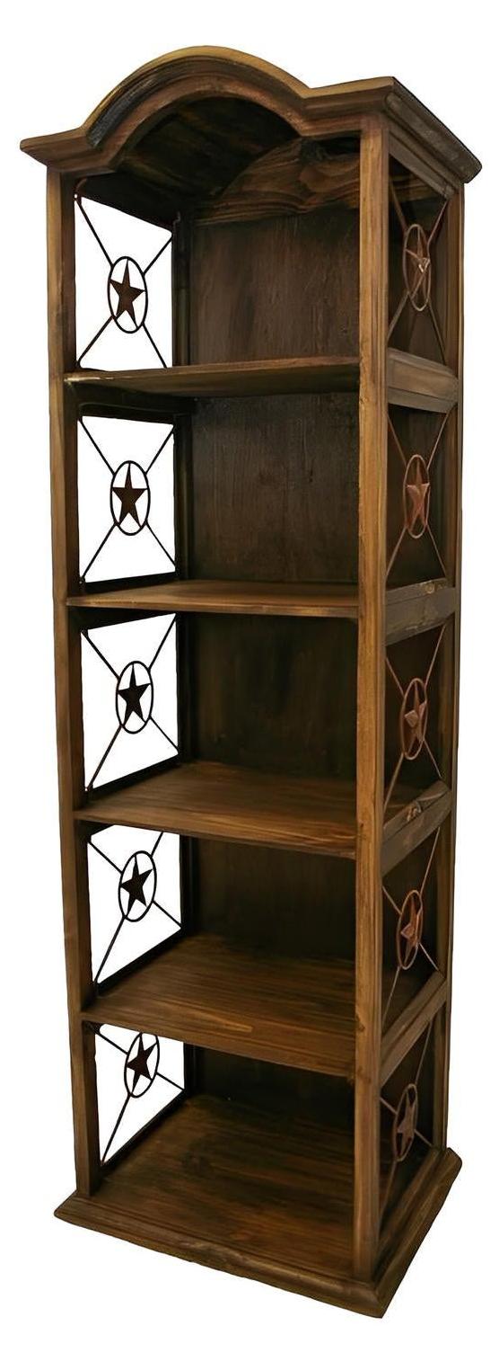 Prairie Plains 24" Bookcase With Iron Stars