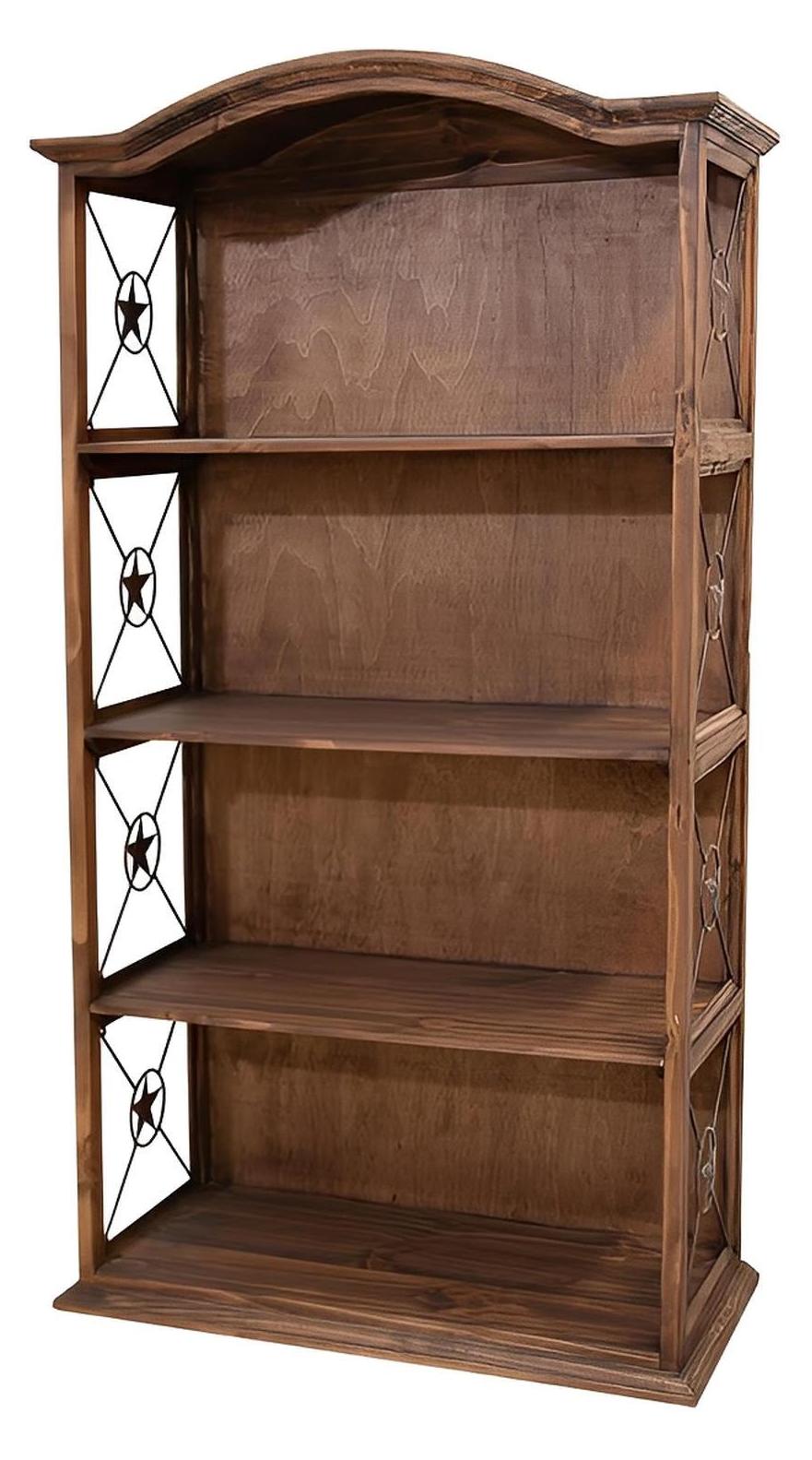 Cactus Plains 40" Bookcase With Iron Stars