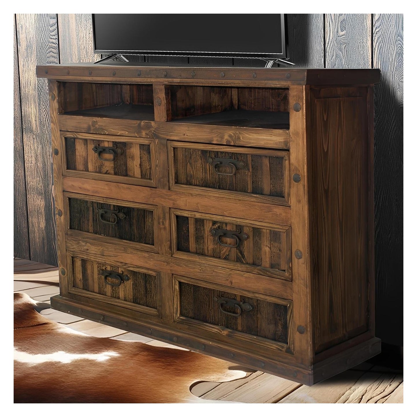 Salt Fork Canyon Dresser/Tv Stand, Reclaimed Wood