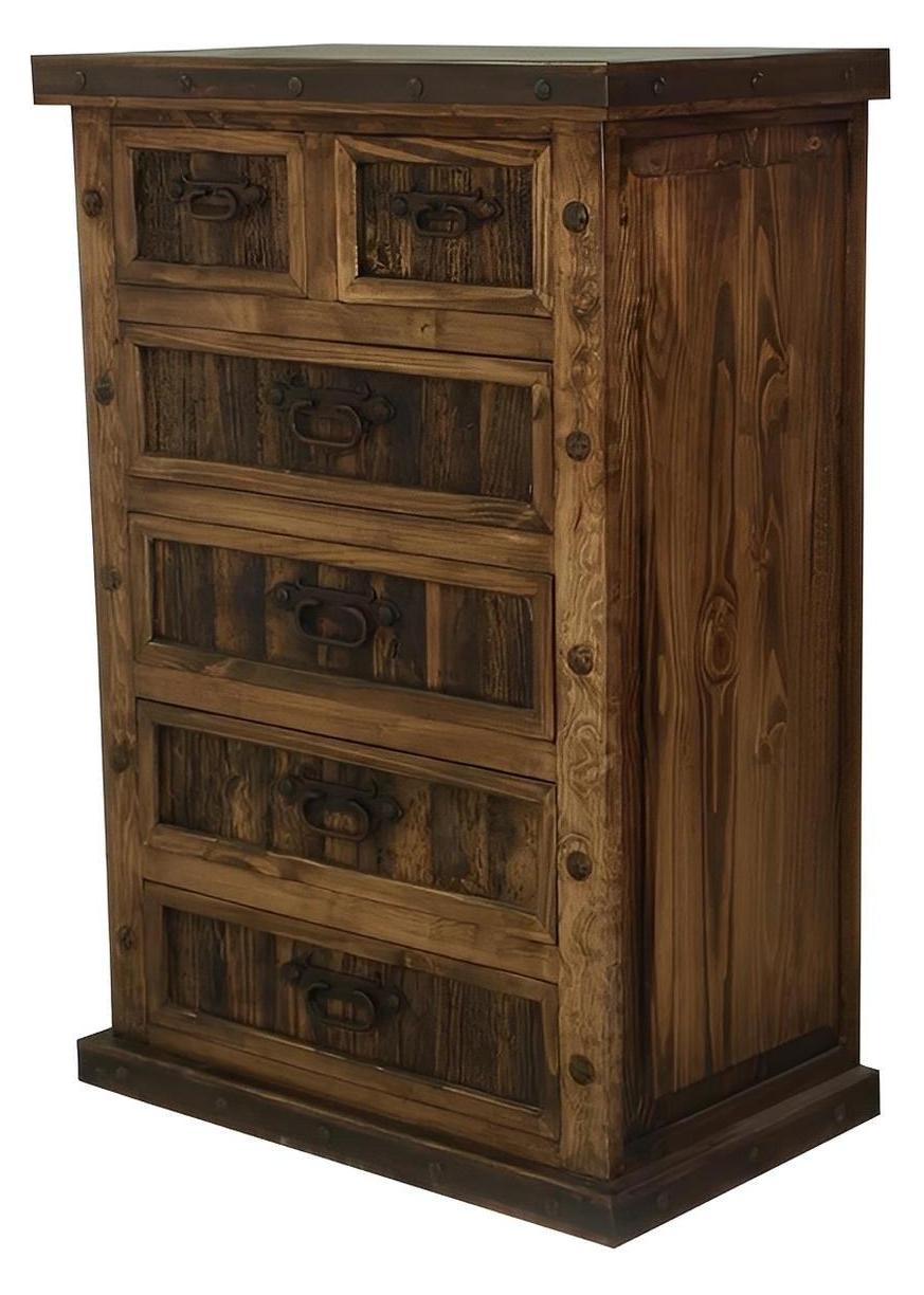 Cattail Canyon Chest 6 Drawer With Reclaimed Wood Panels