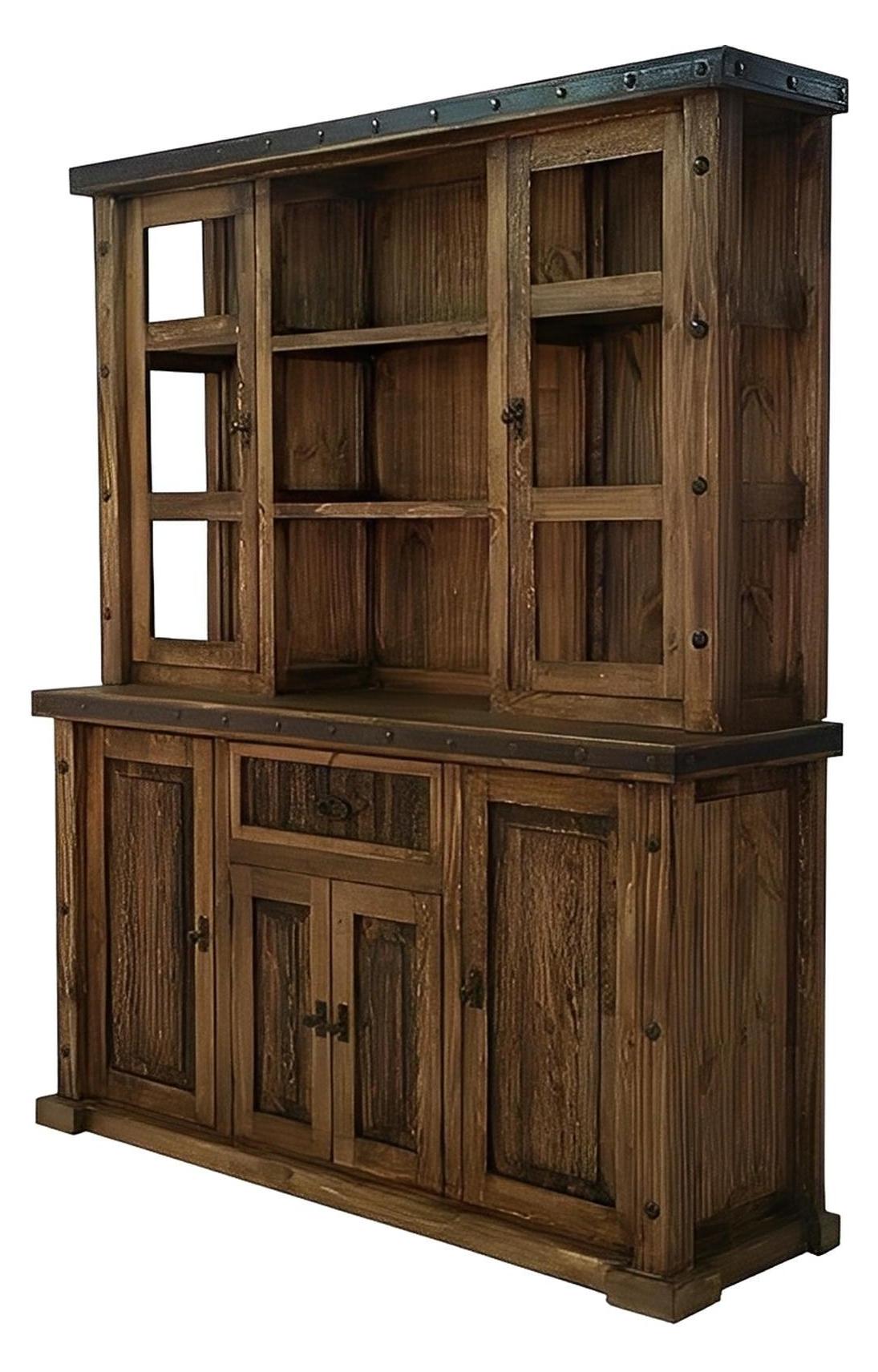 Victoria Basin Buffet Table, Optional Hutch