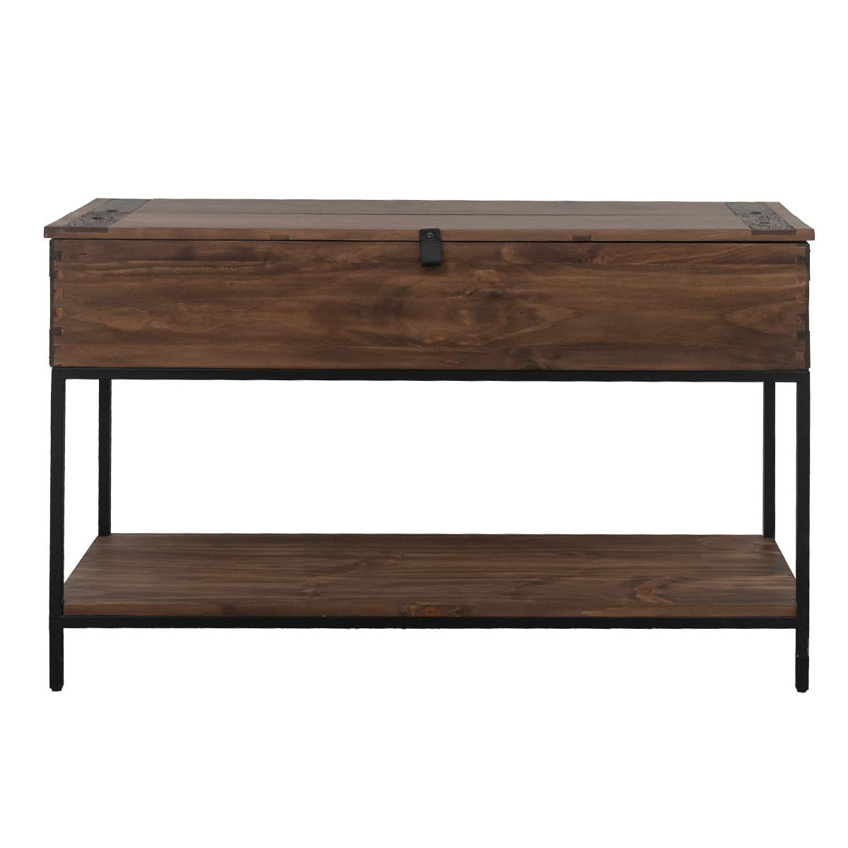 Mineral Canyon Dark Walnut Trunk Console with Open Top
