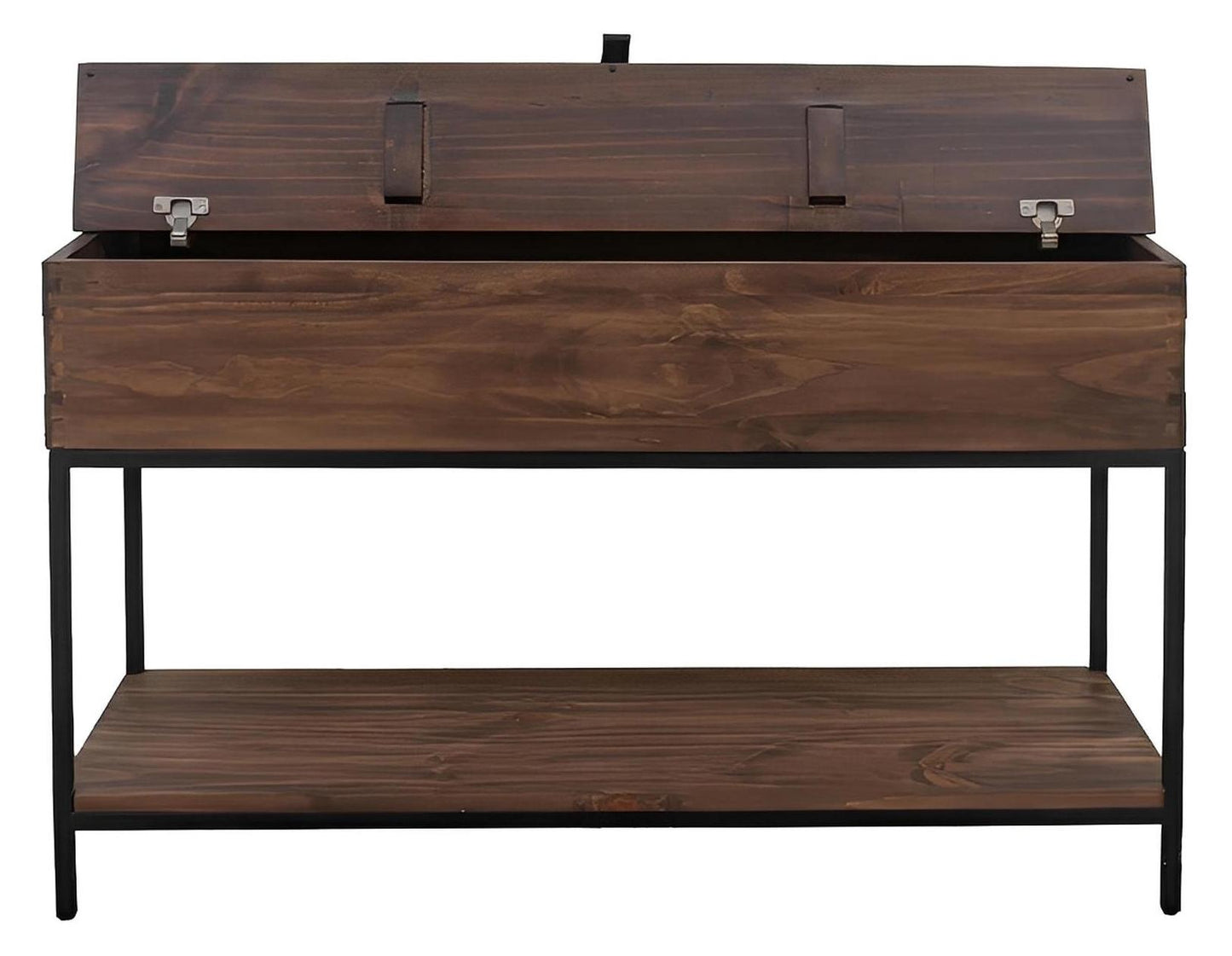 Mineral Canyon Dark Walnut Trunk Console with Open Top