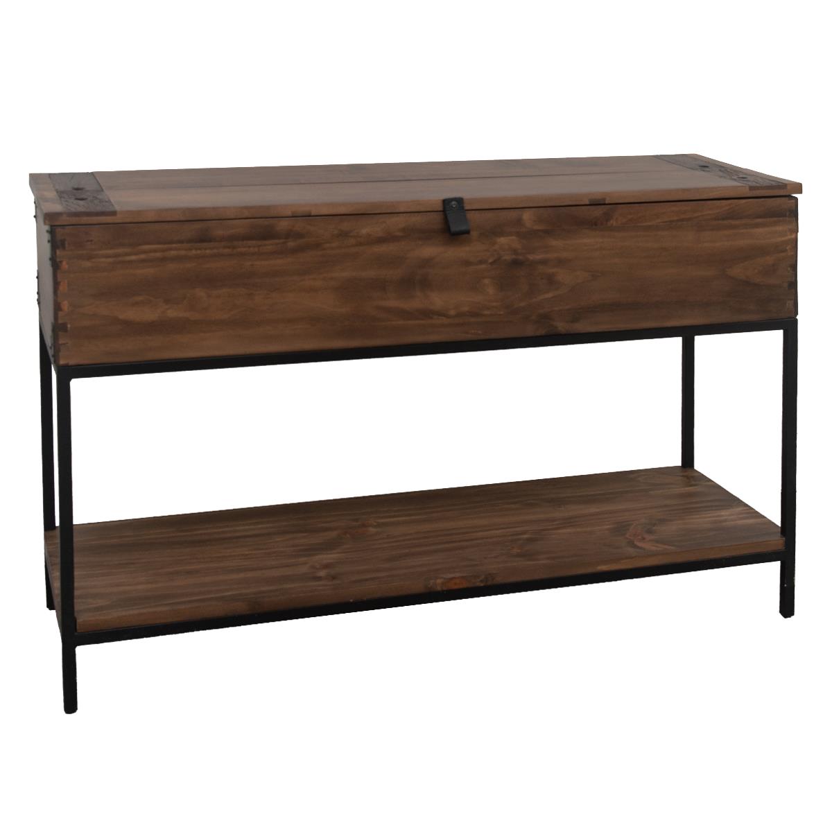 Mineral Canyon Dark Walnut Trunk Console with Open Top