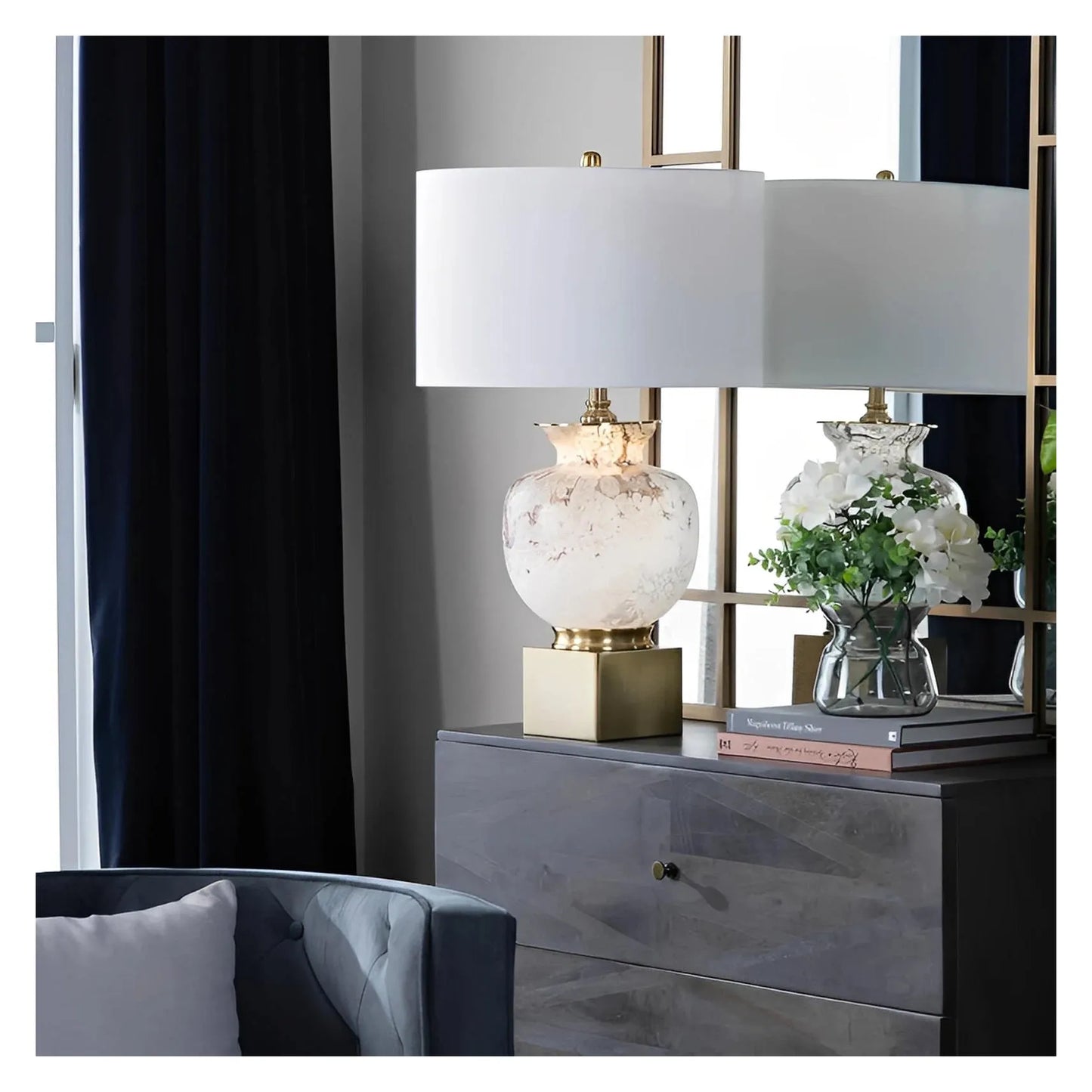 Mintaka of Ipswich Table Lamps (2-Pack), Gold, Transitional