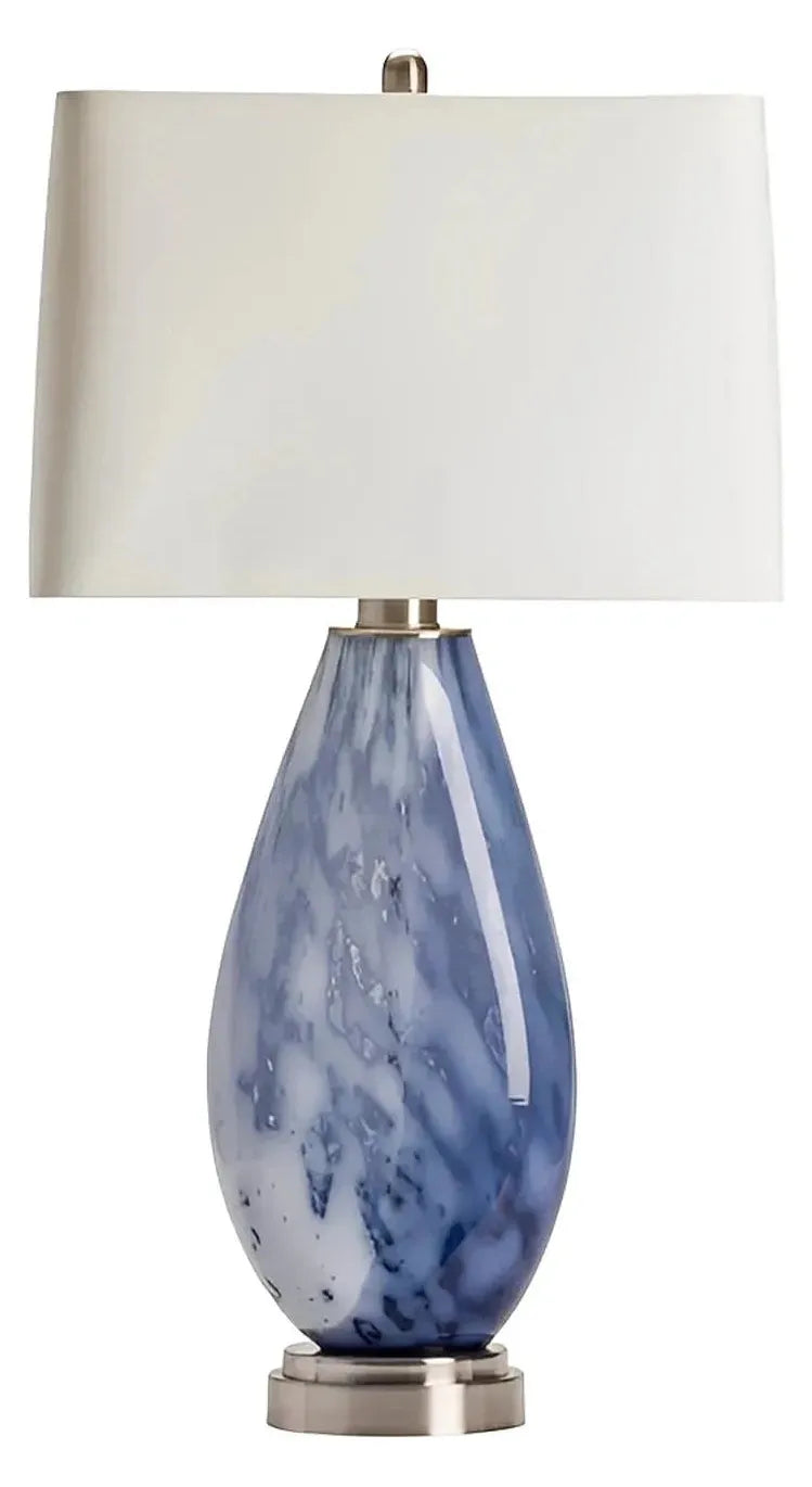 Wezen of Brighton Table Lamps (2-Pack), Blue, Coastal