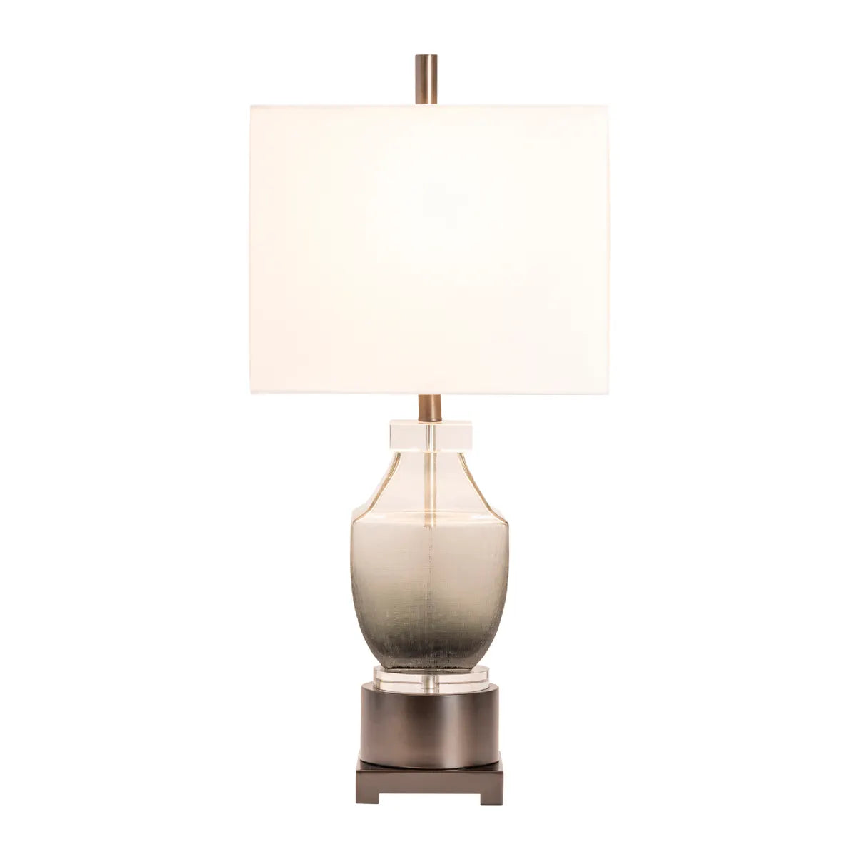 Elnath of Kennebec Bay Table Lamps (2-Pack), Grey, Contemporary