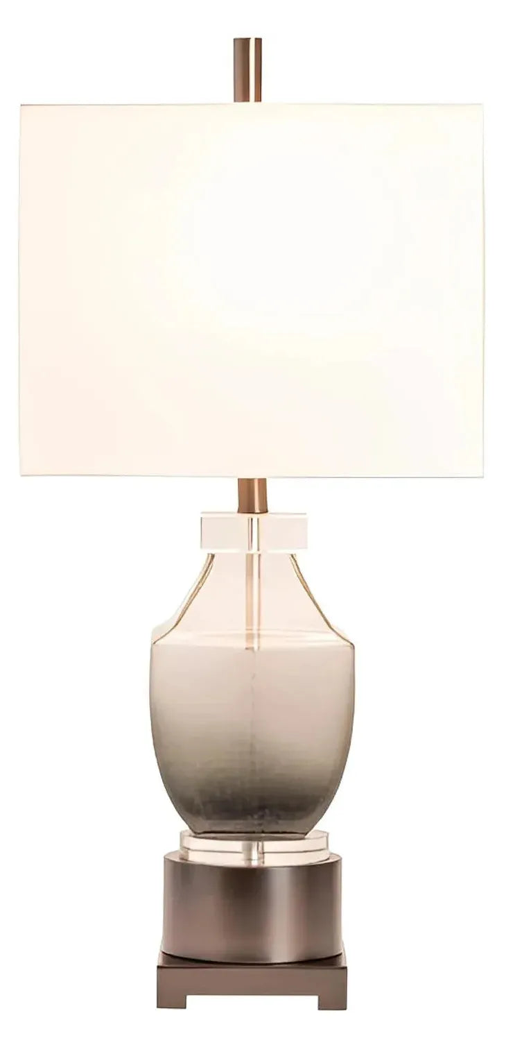 Elnath of Kennebec Bay Table Lamps (2-Pack), Grey, Contemporary