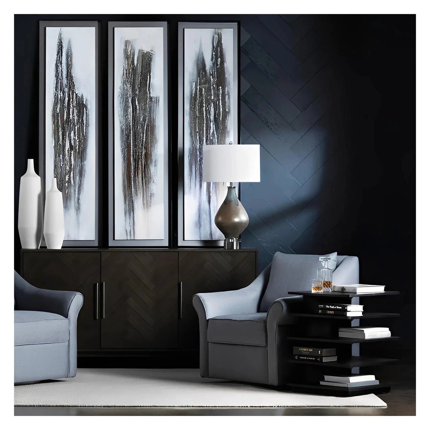 Alnitak of Brookhaven Table Lamps (2-Pack), Grey, Transitional