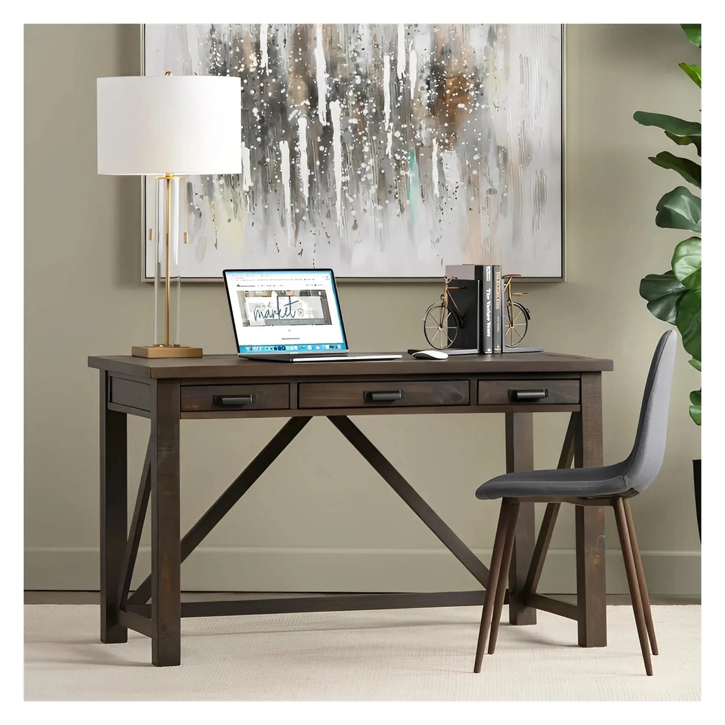 Beid of Augusta Table Lamps (2-Pack), Gold, Transitional