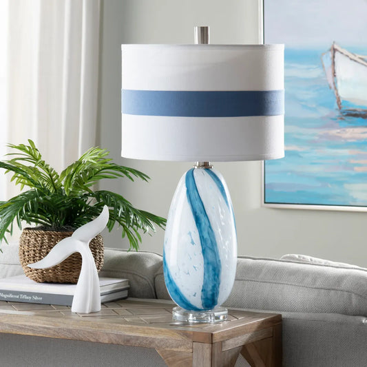 Atlas of Cedar Hill Table Lamps (2-Pack), Blue, Coastal