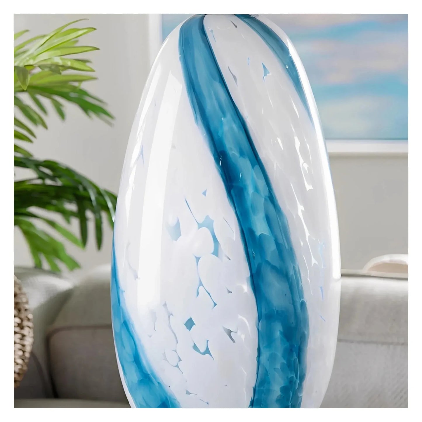 Atlas of Cedar Hill Table Lamps (2-Pack), Blue, Coastal