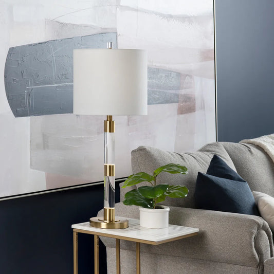 Sheratan of Saratoga Table Lamps (2-Pack), Gold, Contemporary
