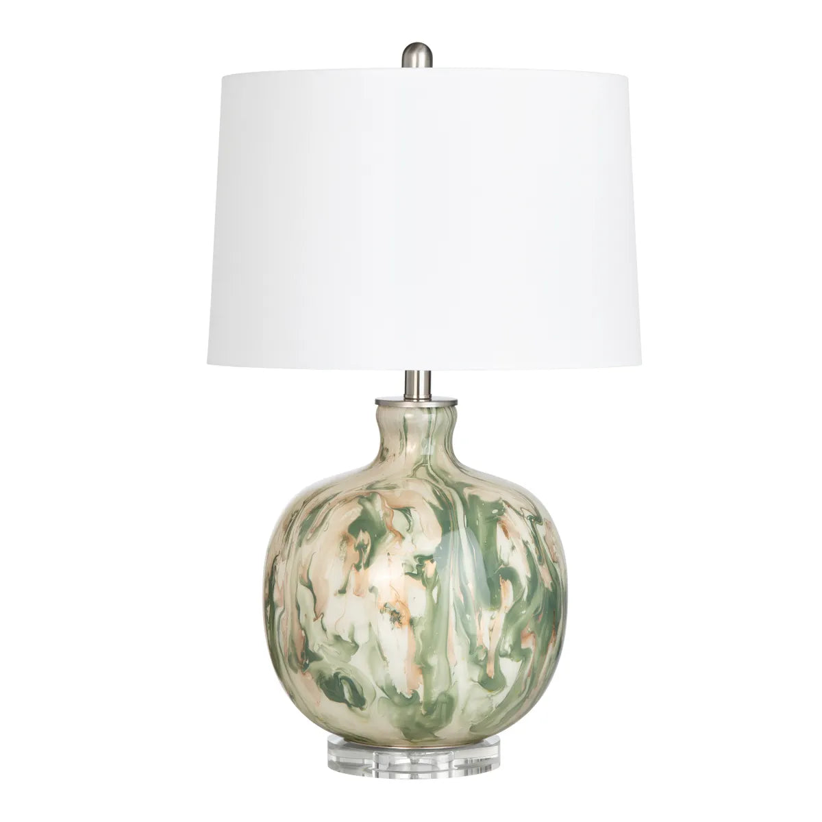 Wasat of Sand Hill Table Lamps (2-Pack), Green, Transitional
