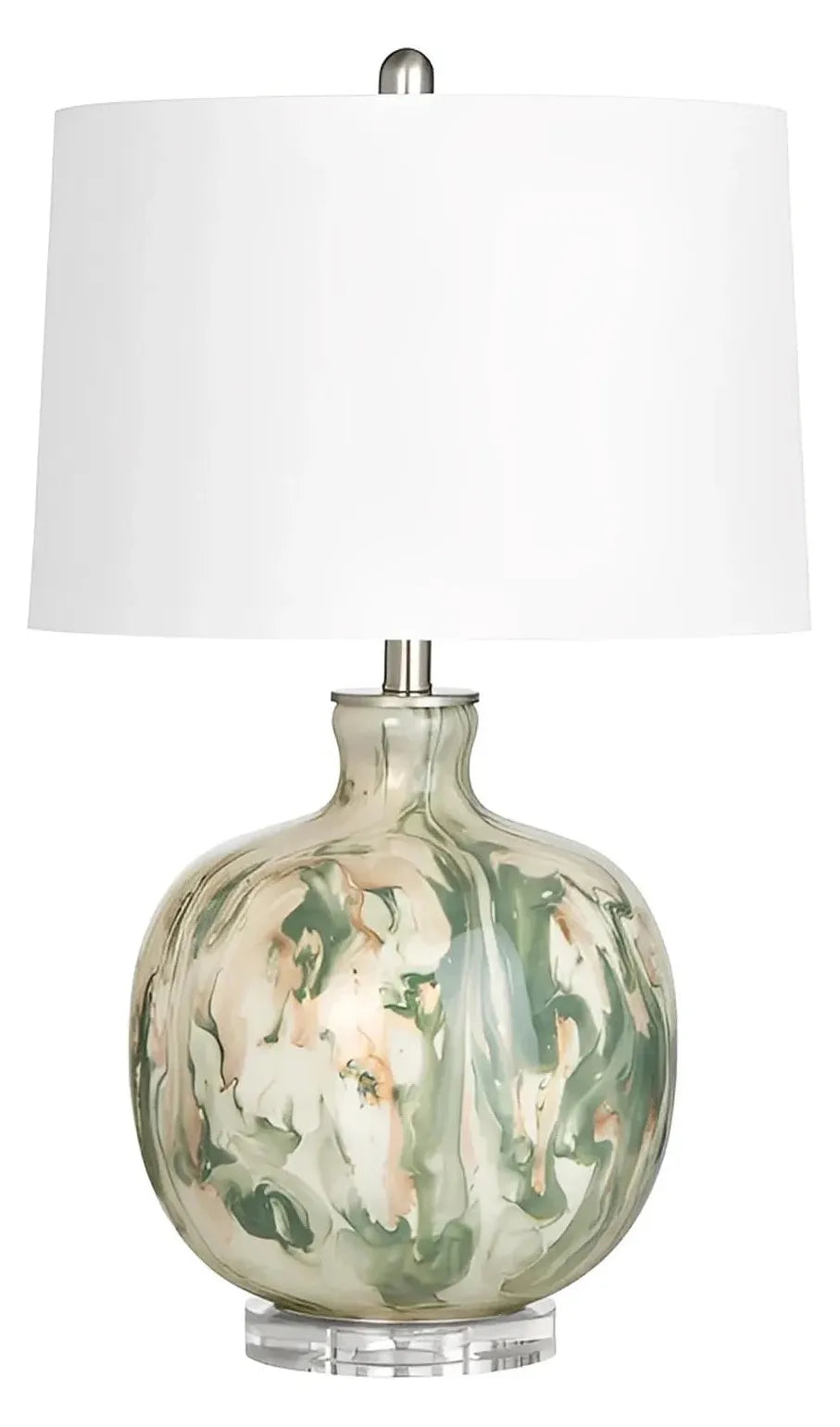 Wasat of Sand Hill Table Lamps (2-Pack), Green, Transitional