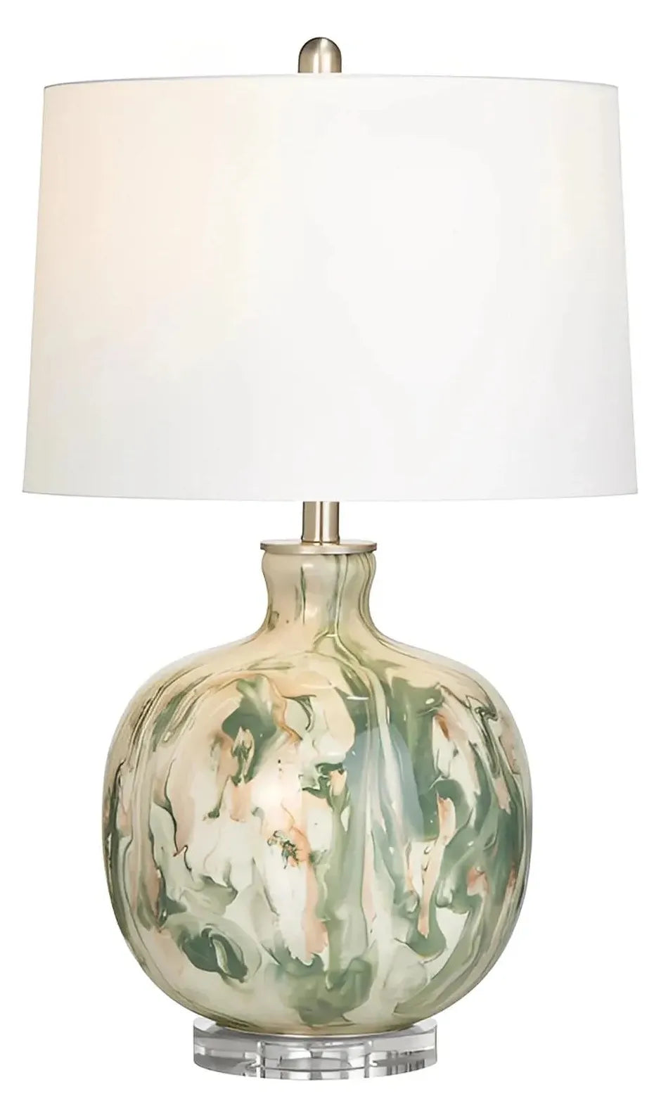 Wasat of Sand Hill Table Lamps (2-Pack), Green, Transitional