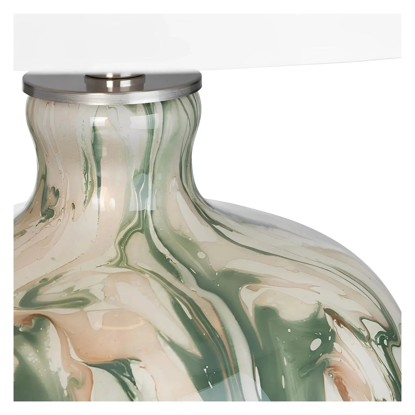 Wasat of Sand Hill Table Lamps (2-Pack), Green, Transitional