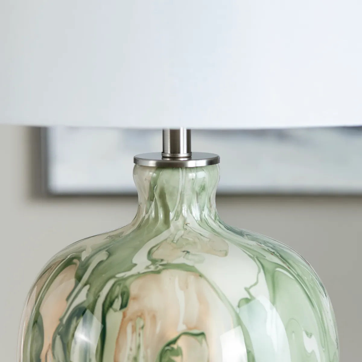 Wasat of Sand Hill Table Lamps (2-Pack), Green, Transitional