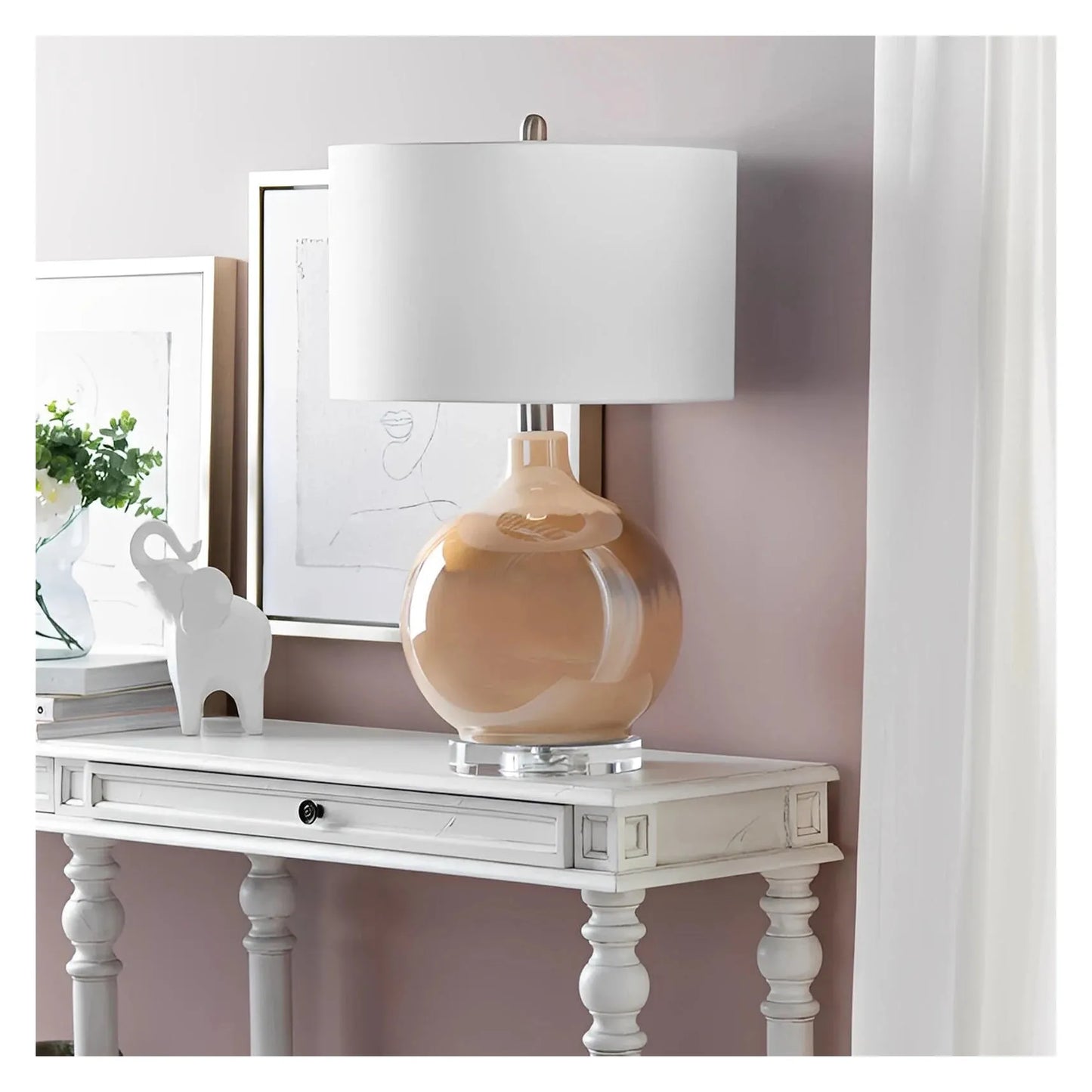 Mirfak of Burlington Bay Table Lamps (2-Pack), Brown, Transitional