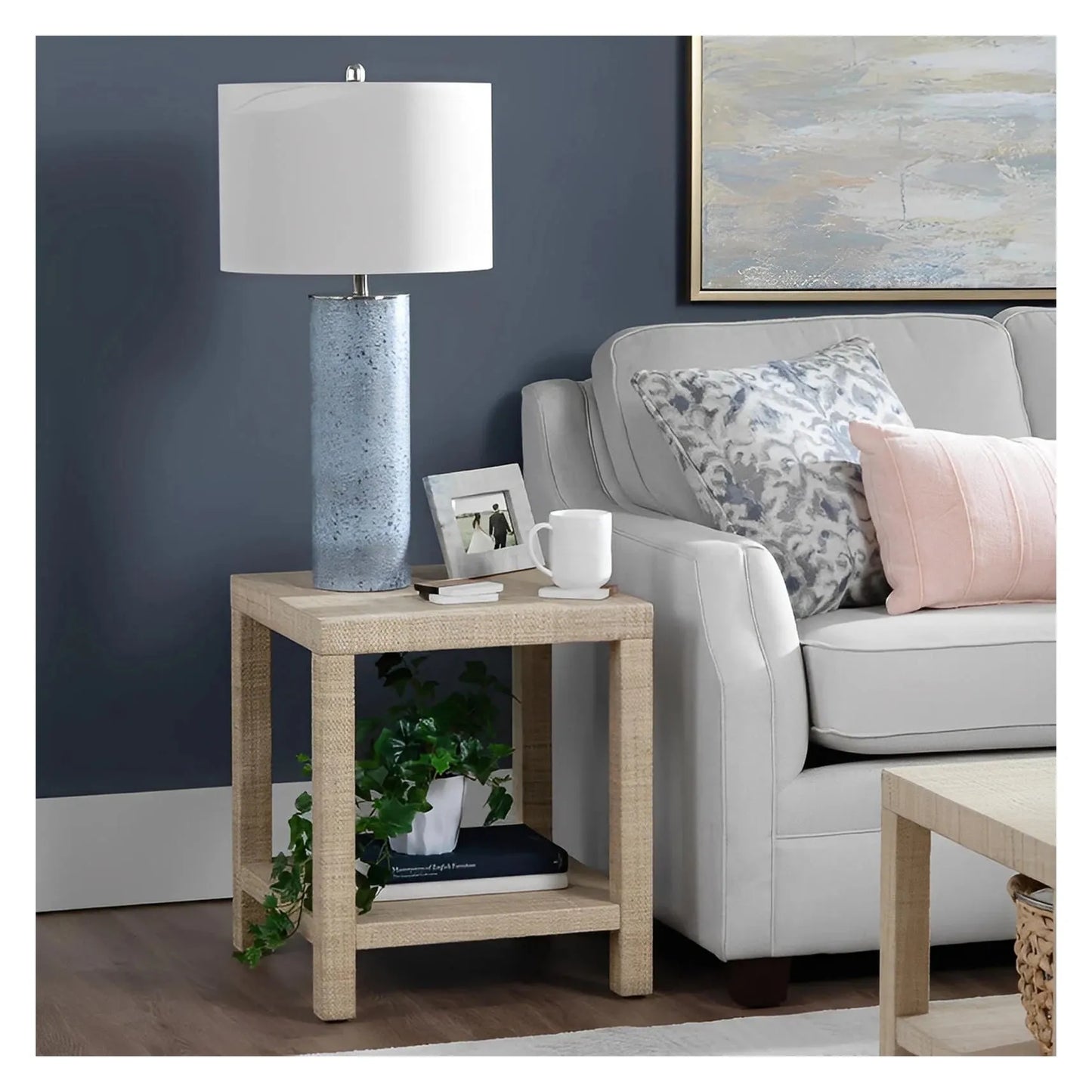 Regor of Portsmouth Table Lamps (2-Pack), Blue, Transitional