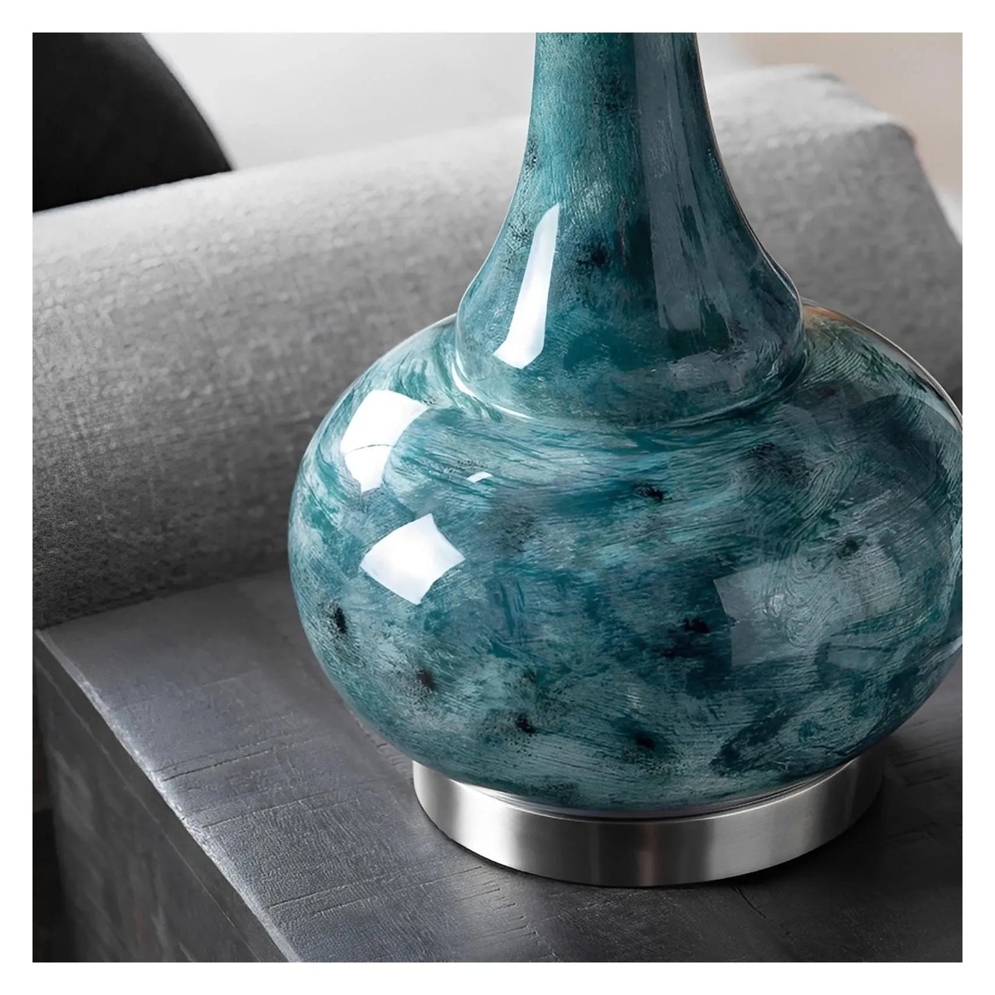 Rasalhague of Stillwater Table Lamps (2-Pack), Green, Transitional