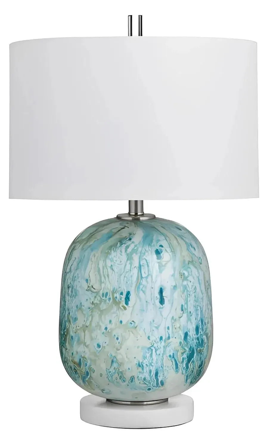 Saida of Hollis Table Lamps (2-Pack), Blue, Transitional