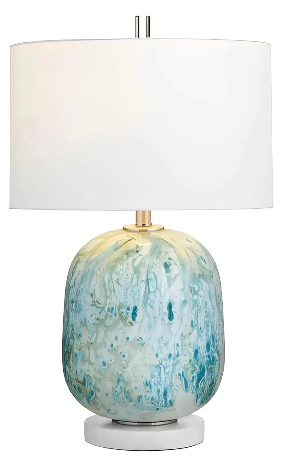 Saida of Hollis Table Lamps (2-Pack), Blue, Transitional