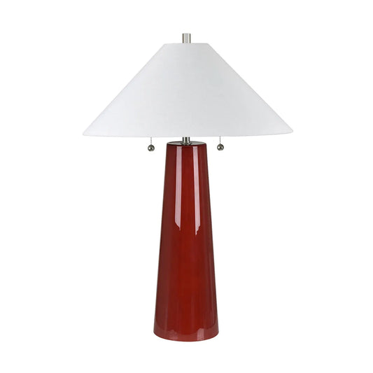 Pollux of Augusta Table Lamps (2-Pack), Red, Transitional