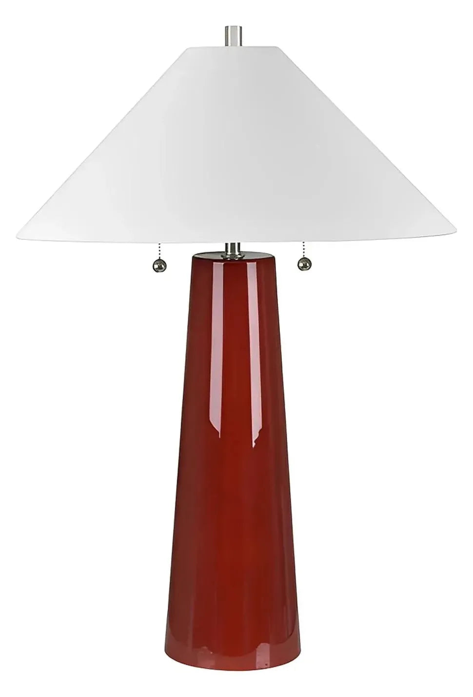 Pollux of Augusta Table Lamps (2-Pack), Red, Transitional