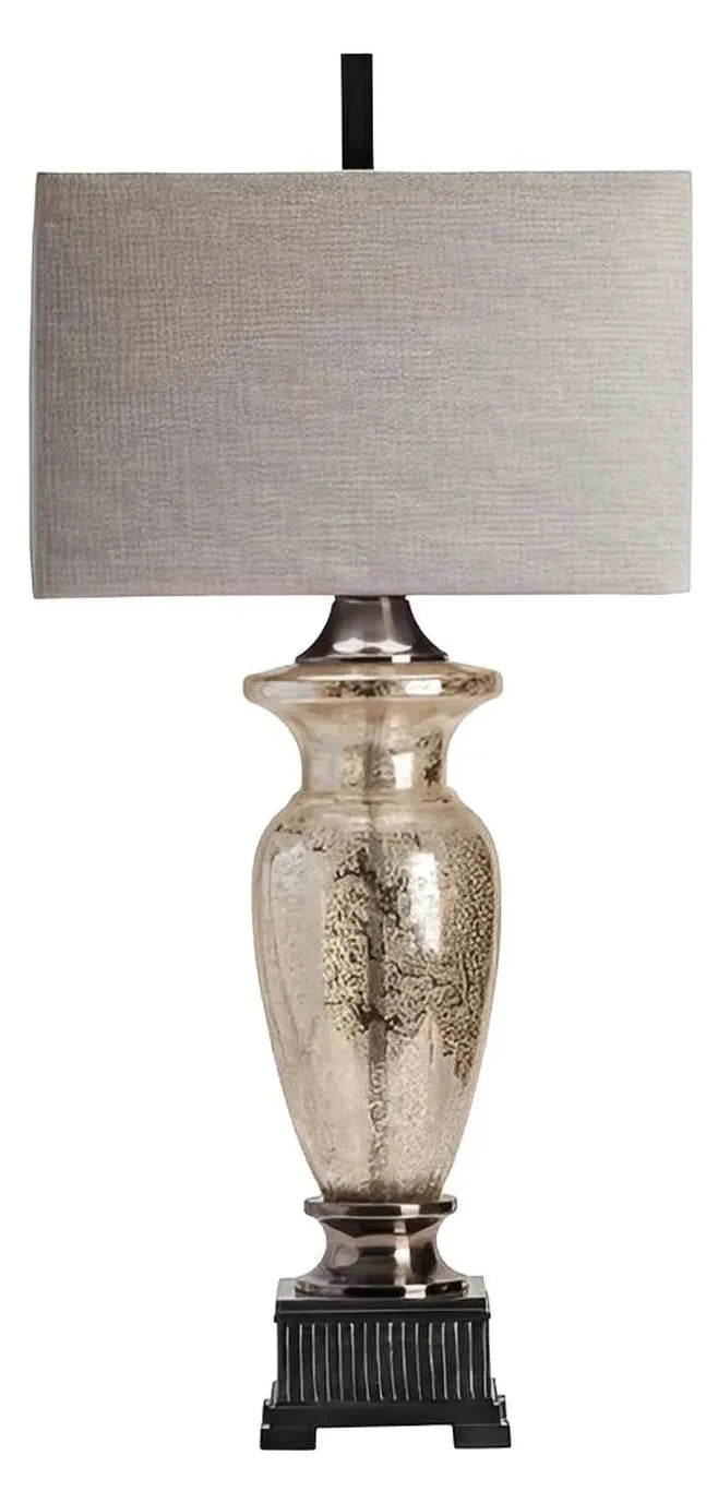 Menkar of Acadia Table Lamps (2-Pack), Silver, Traditional