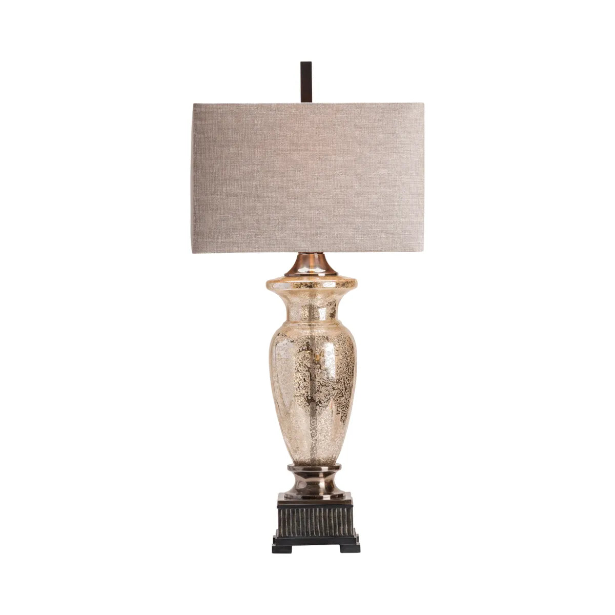 Menkar of Acadia Table Lamps (2-Pack), Silver, Traditional