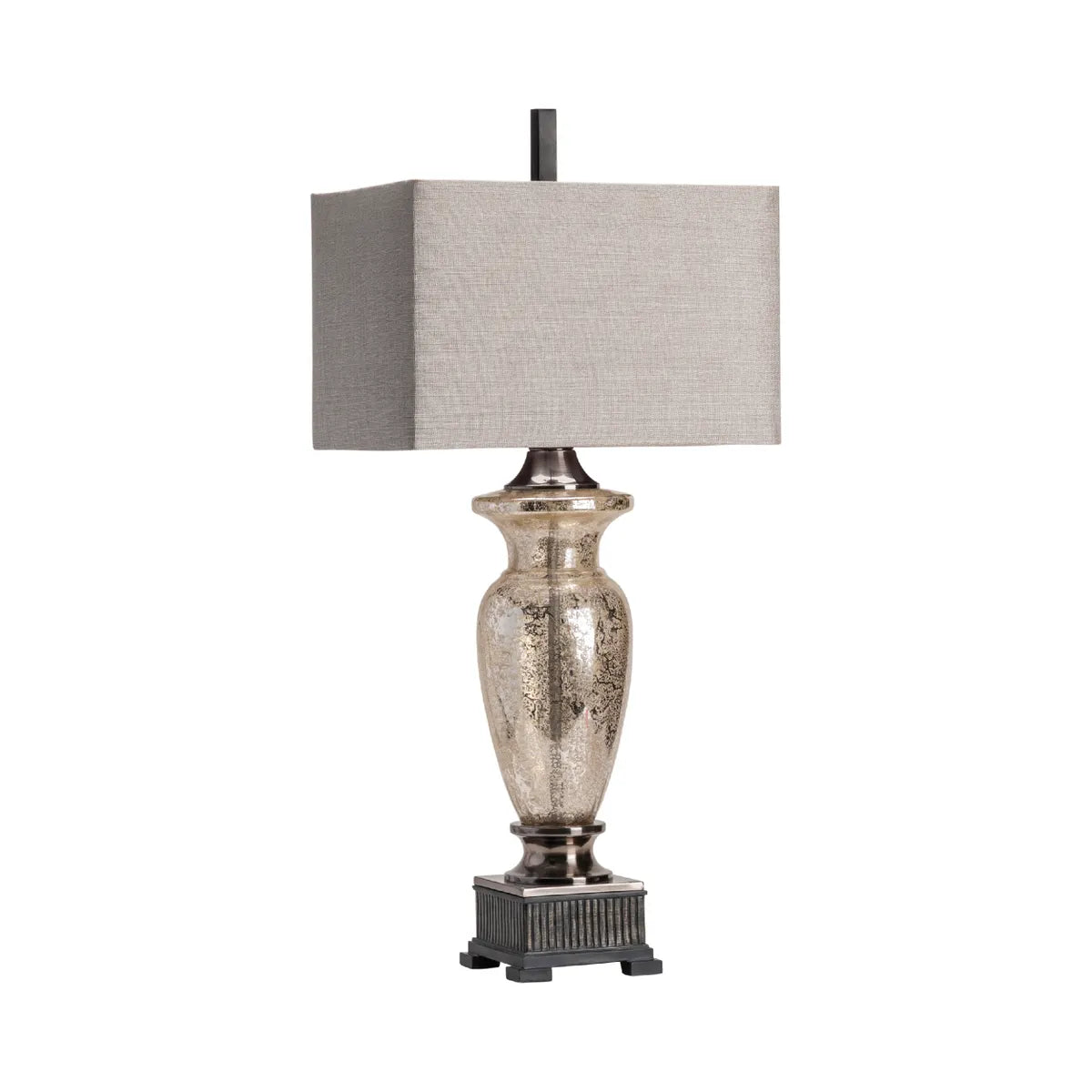 Menkar of Acadia Table Lamps (2-Pack), Silver, Traditional