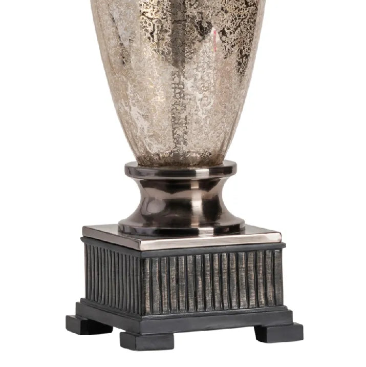 Menkar of Acadia Table Lamps (2-Pack), Silver, Traditional