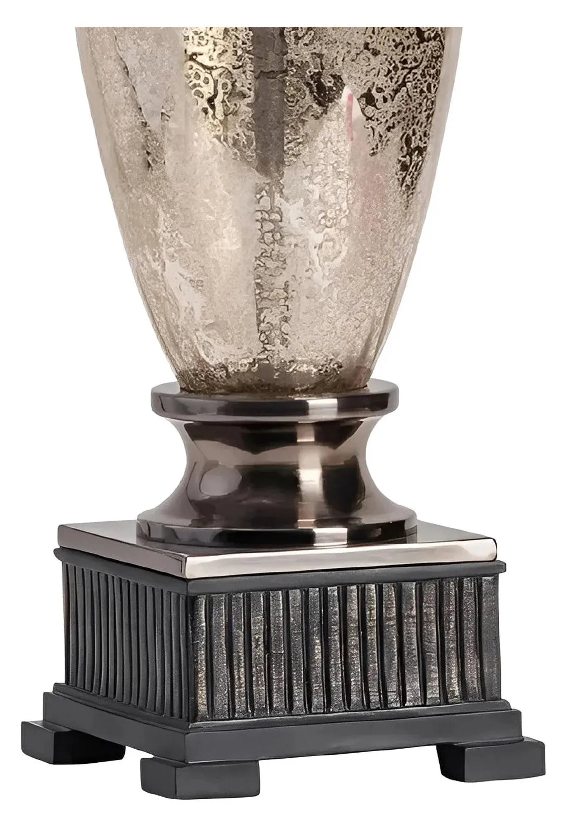 Menkar of Acadia Table Lamps (2-Pack), Silver, Traditional