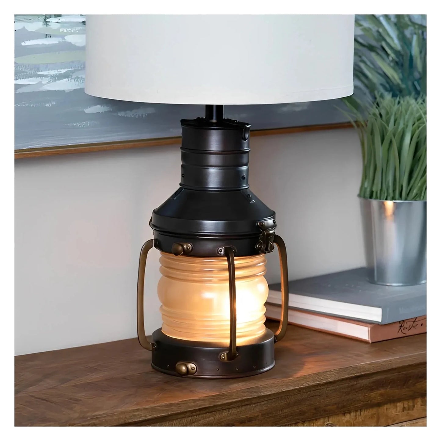 Alhena of Brockton Table Lamps (2-Pack), Bronze, Rustic