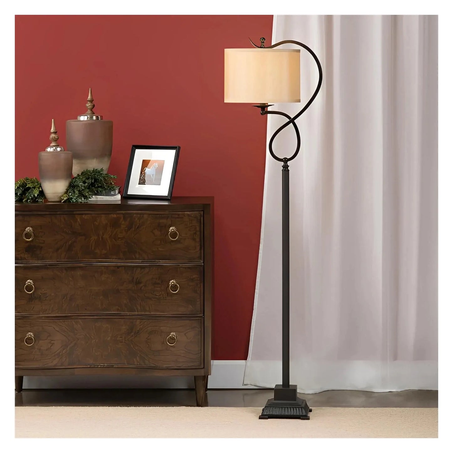 Mystic Coast Floor Lamp, Bronze, Traditional