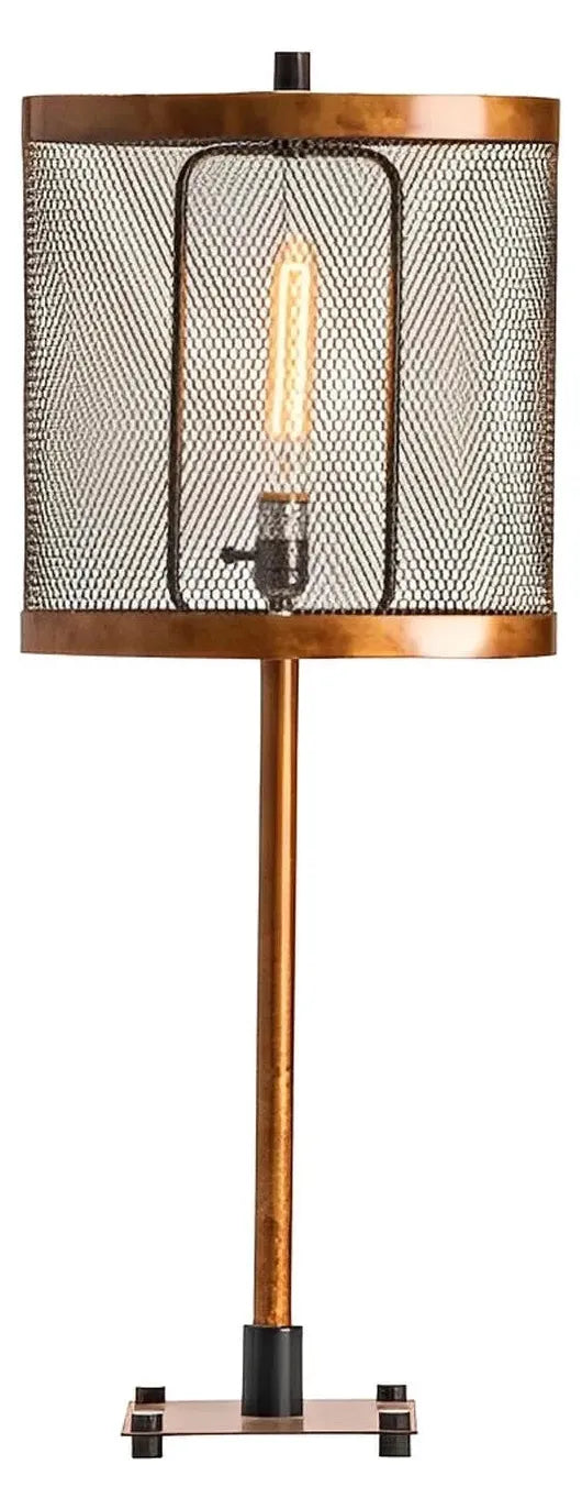 Enif of Lewiston Table Lamps (2-Pack), Gold, Rustic
