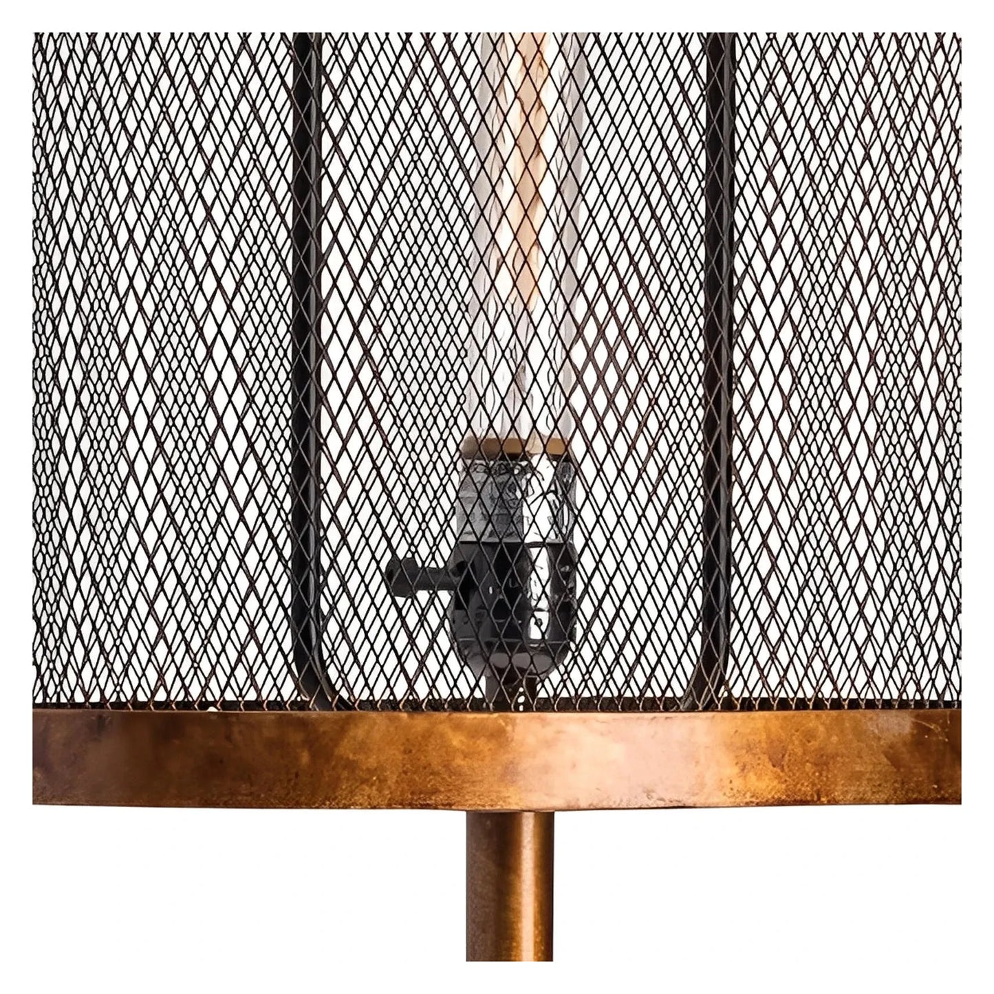 Enif of Lewiston Table Lamps (2-Pack), Gold, Rustic