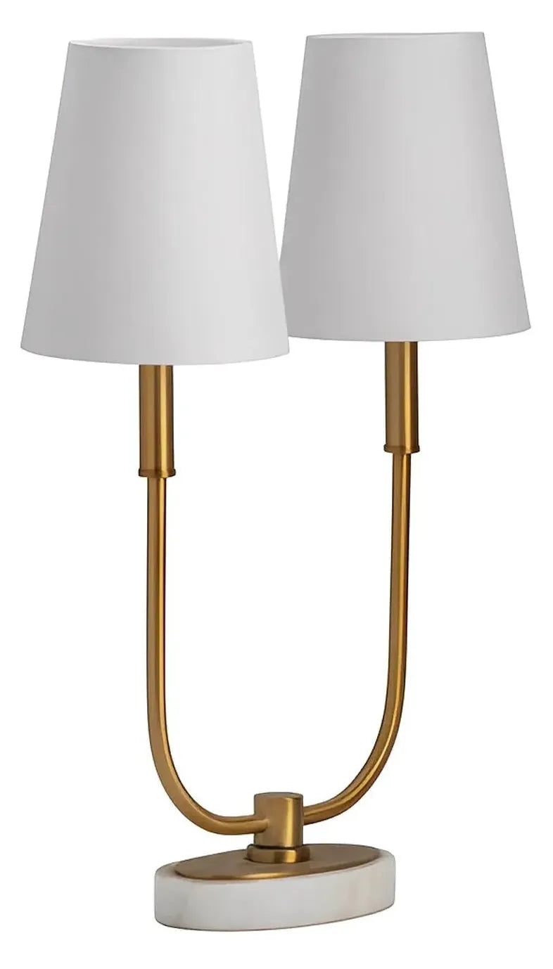 Lyra of Blue Hill Table Lamps (2-Pack), Gold, Contemporary