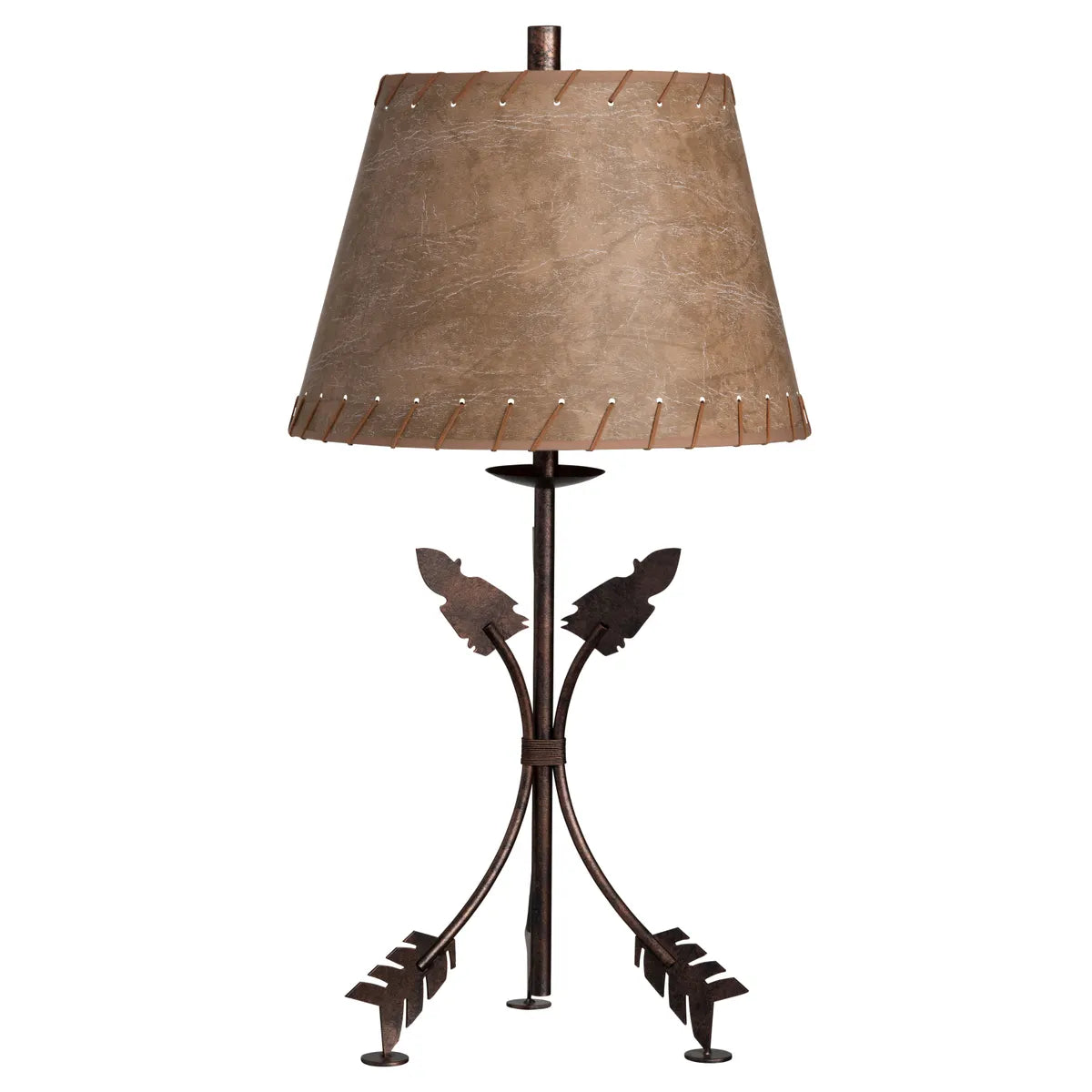 Bended Arrows of Willow Springs Table Lamps (2-Pack), Bronze, Rustic