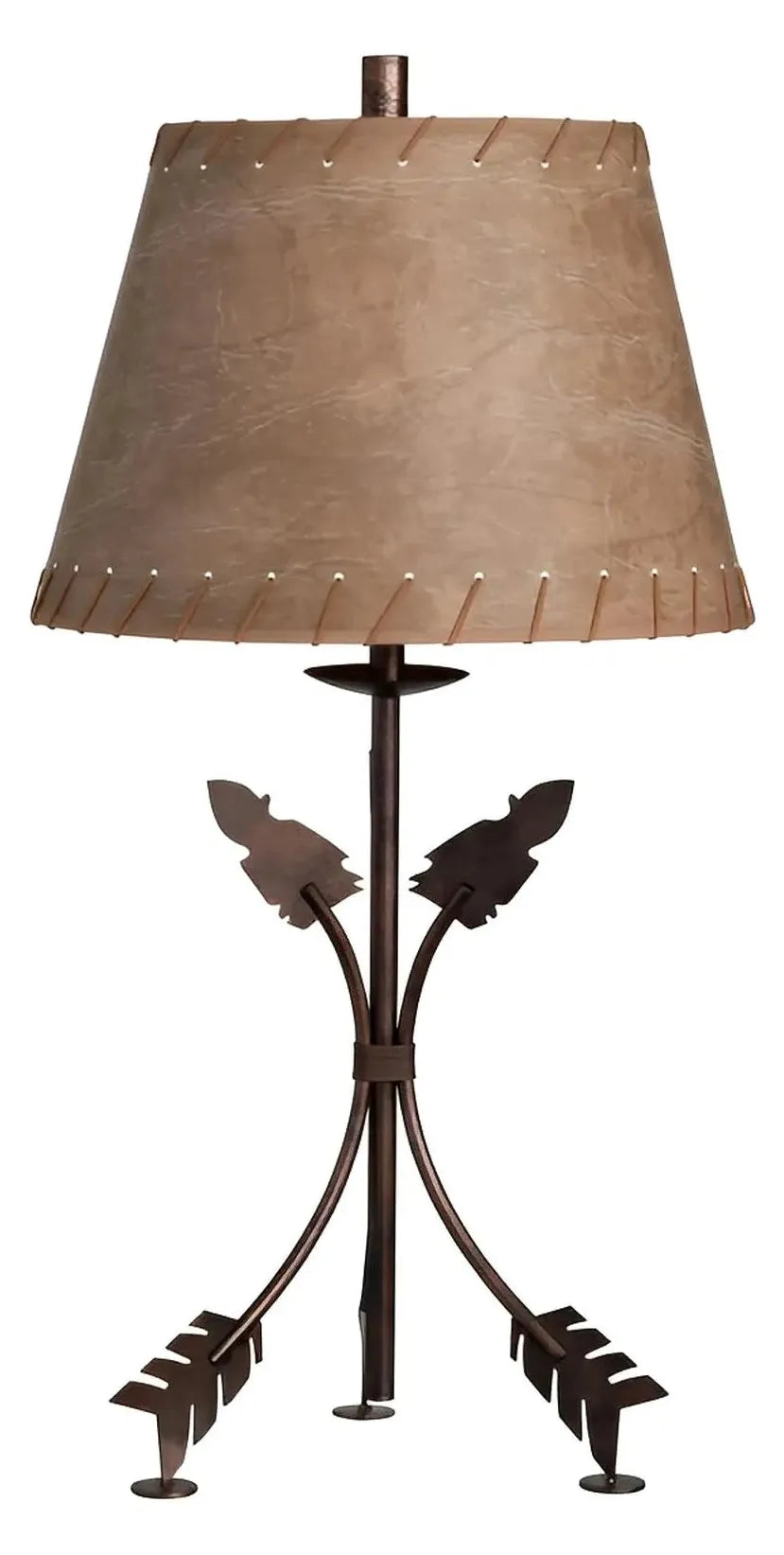 Bended Arrows of Willow Springs Table Lamps (2-Pack), Bronze, Rustic