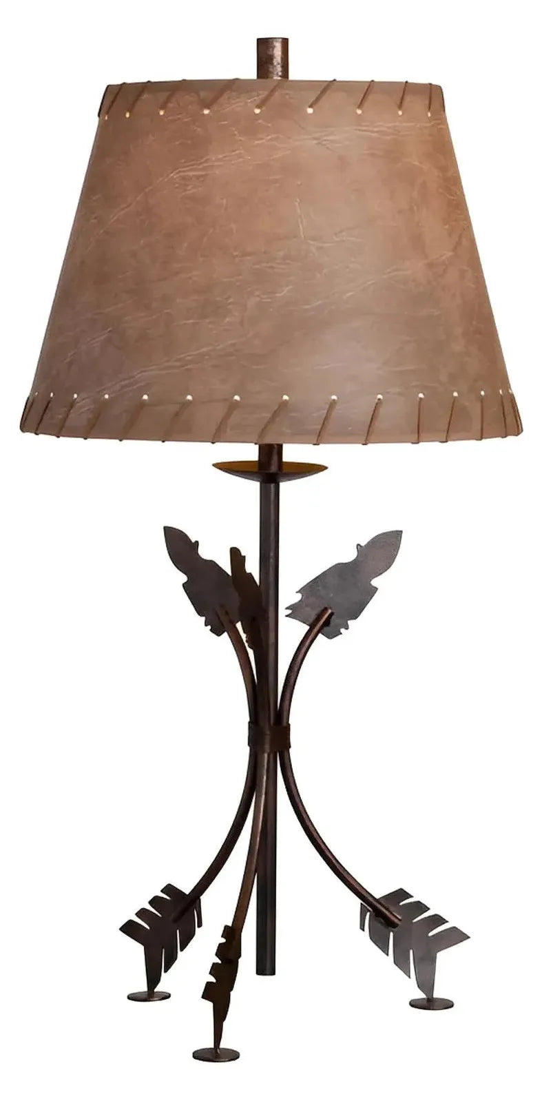 Bended Arrows of Willow Springs Table Lamps (2-Pack), Bronze, Rustic