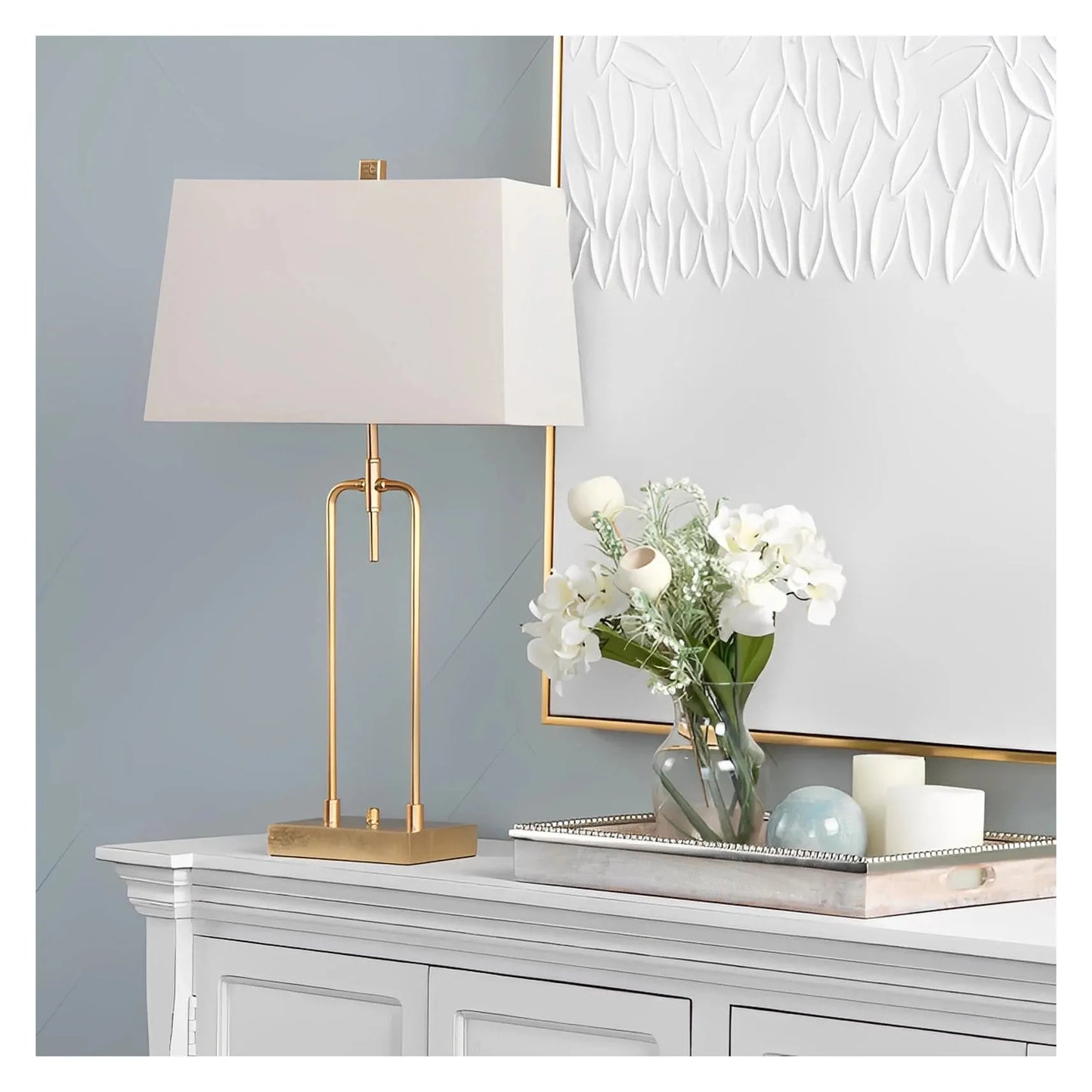 Icarus of Bar Harbor Table Lamps (2-Pack), Gold, Contemporary