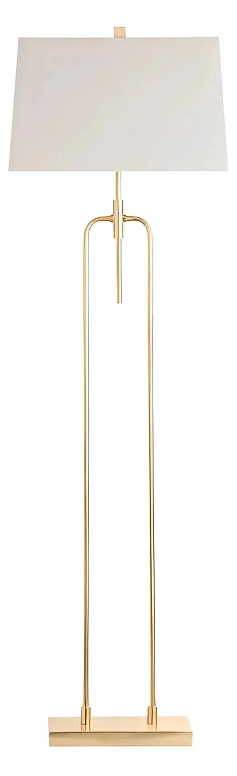 Merak of Kennebec Bay Floor Lamp, Gold, Contemporary