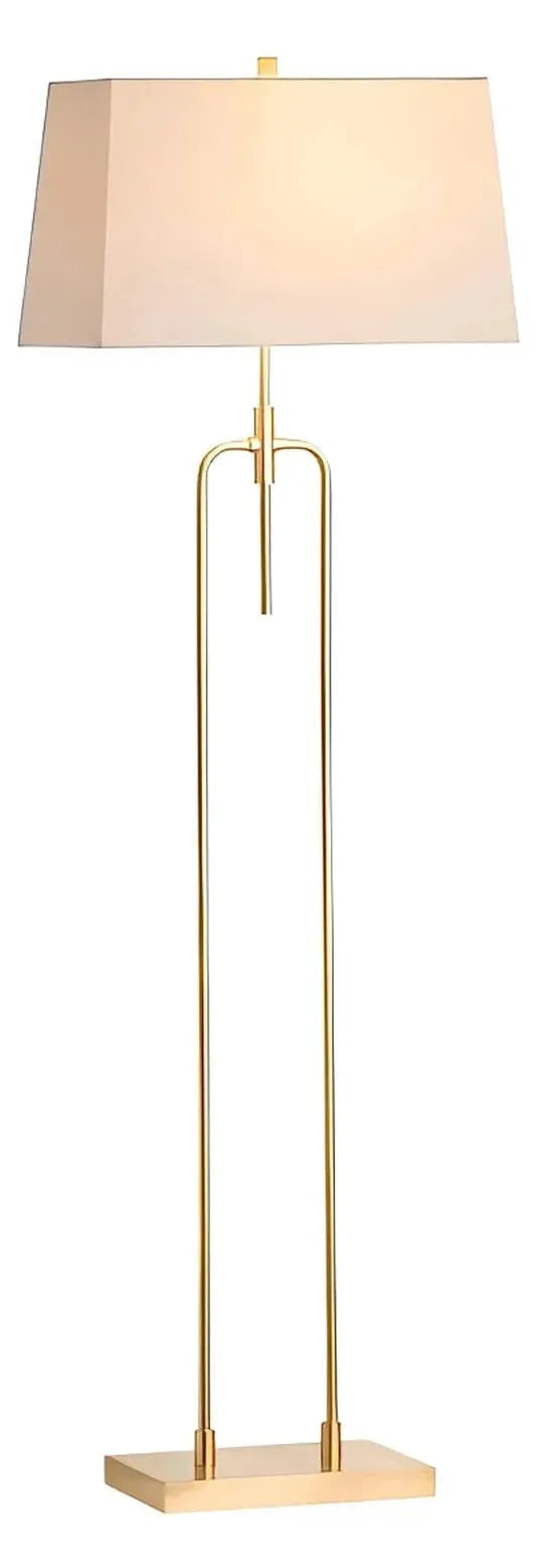 Merak of Kennebec Bay Floor Lamp, Gold, Contemporary