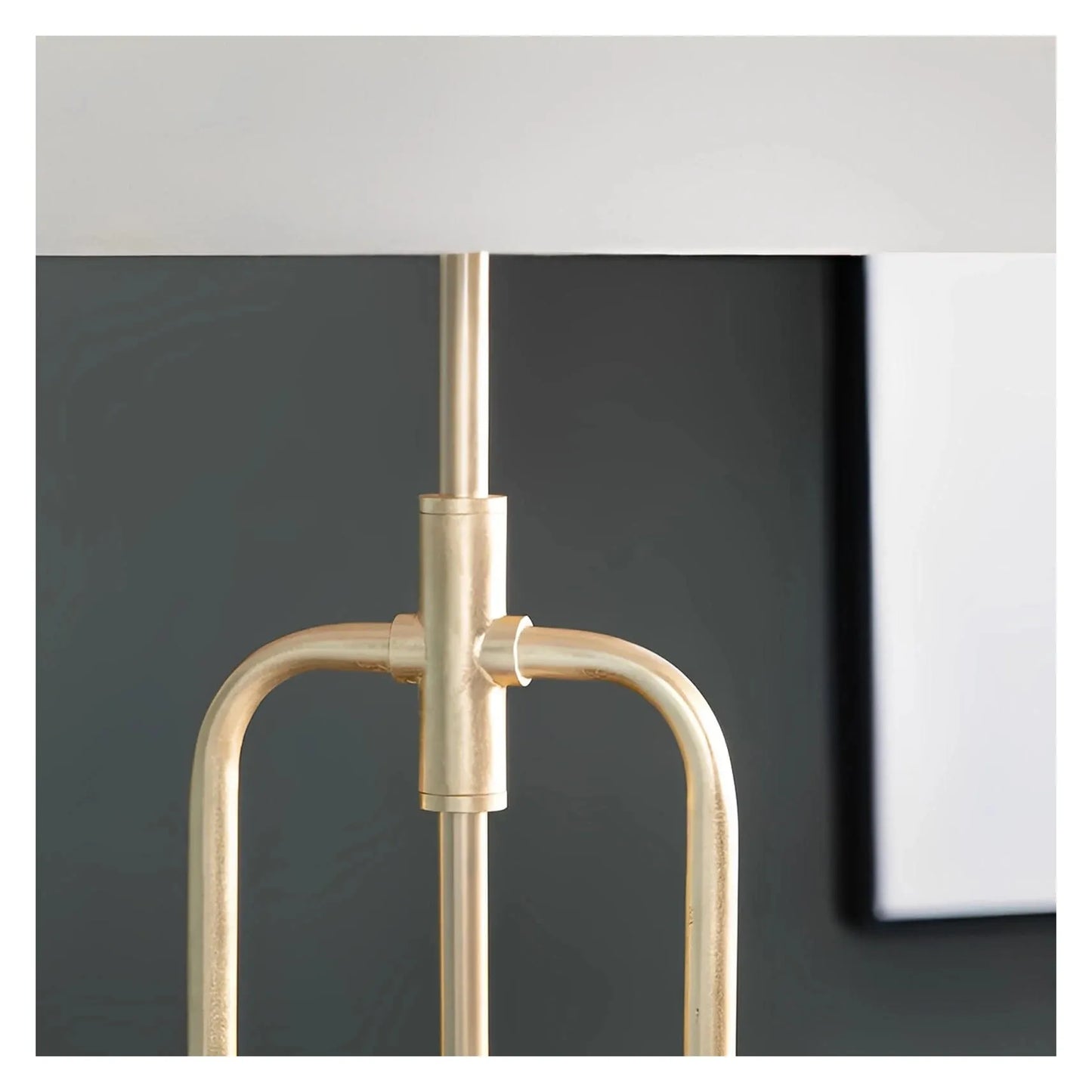 Merak of Kennebec Bay Floor Lamp, Gold, Contemporary